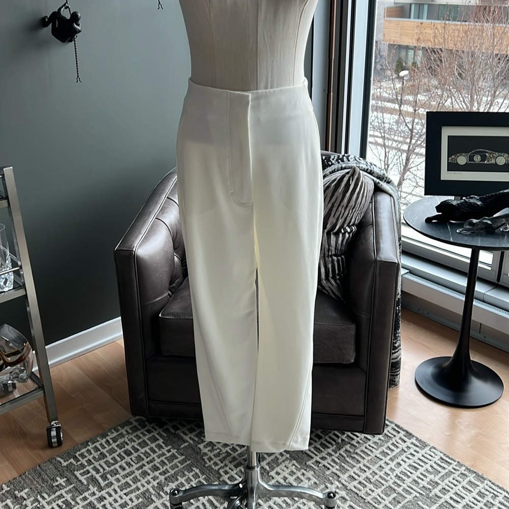 New SPORTMAX Mendoza High Rise Cropped Trousers Size 4